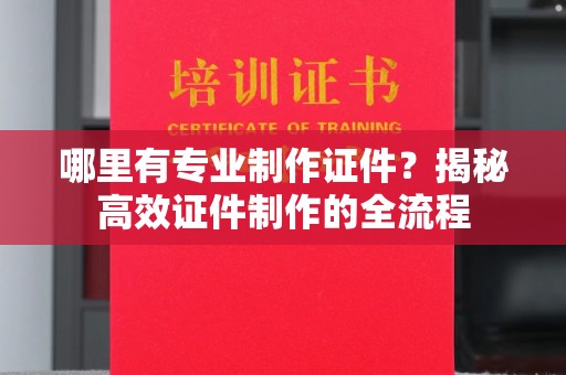 孟津哪里有专业制作证件？揭秘高效证件制作的全流程